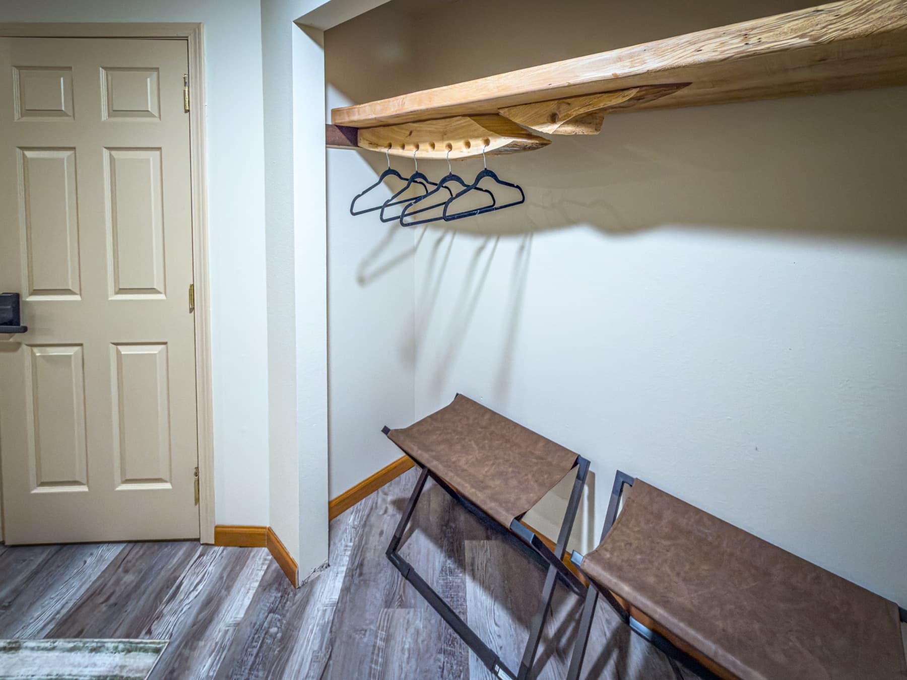 Queen bedroom — closet and storage